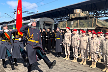 Агитпоезд Минобороны России "Сила в правде" прибыл во Владивосток