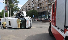 7 человек пострадало в ДТП с участием маршрутки в Волгограде