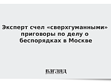 Эксперт счел «сверхгуманными» приговоры по делу о беспорядках в Москве