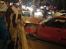 В Пензе пьяный болельщик протаранил три авто и попытался скрыться