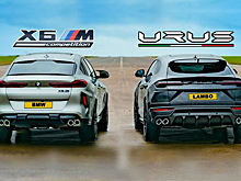 Дождливая дрэг-гонка: BMW X6 M против Lamborghini Urus