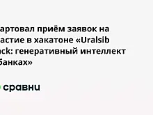 Стартовал приём заявок на участие в хакатоне «Uralsib Hack: генеративный интеллект в банках»