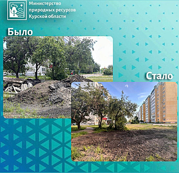 В Курске убрали отходы около дома №52 на ПЛК