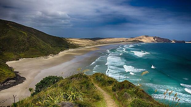 В Новой Зеландии камнепад снес туристов в океан