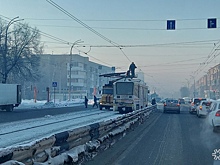 Движение трамваев на кемеровском проспекте остановилось из-за аварии