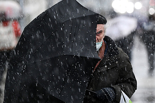 В Москве во вторник ожидается до +8°С, дождь и мокрый снег