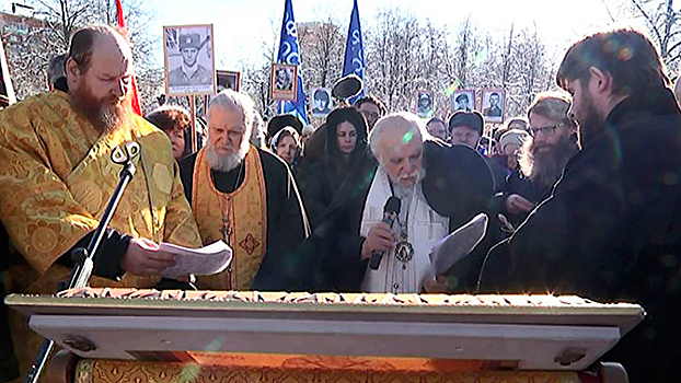 В Москве заложили капсулу в основание храма ветеранов боевых действий