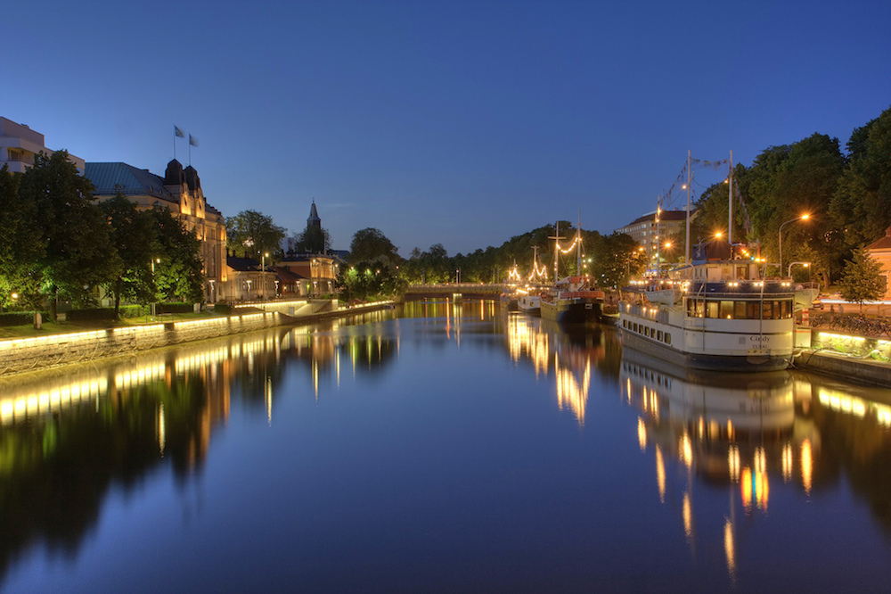 Набережная реки Ауры, Турку, Турку, Финляндия