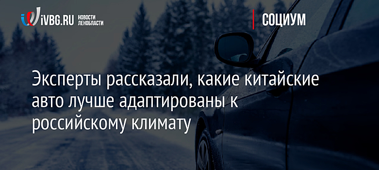 Эксперты рассказали, какие китайские авто лучше адаптированы к российскому климату