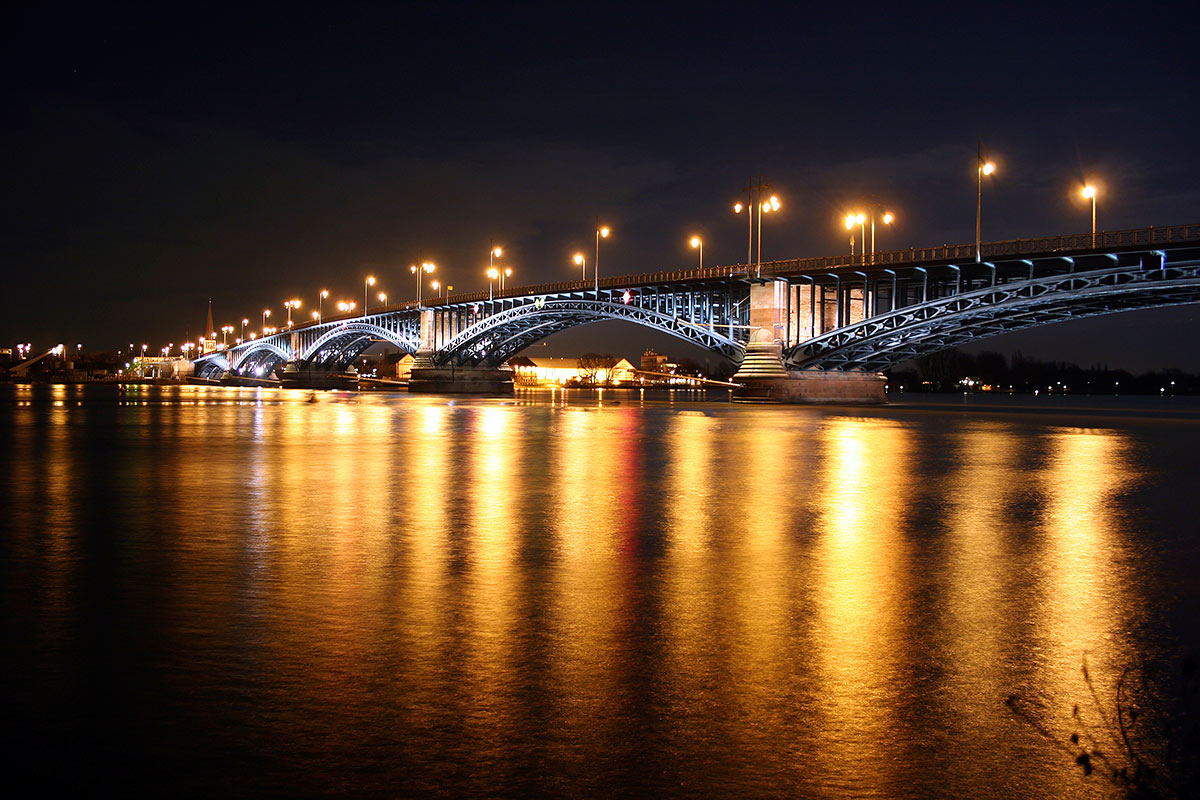 Мост Теодора Хойса, Майнц, Земля Рейнланд-Пфальц, Германия, Европа