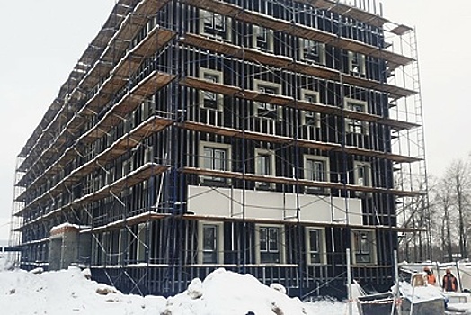 Детско‑взрослую поликлинику в Коломне построили уже на 60%