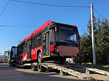 В Калугу прибыл первый троллейбус