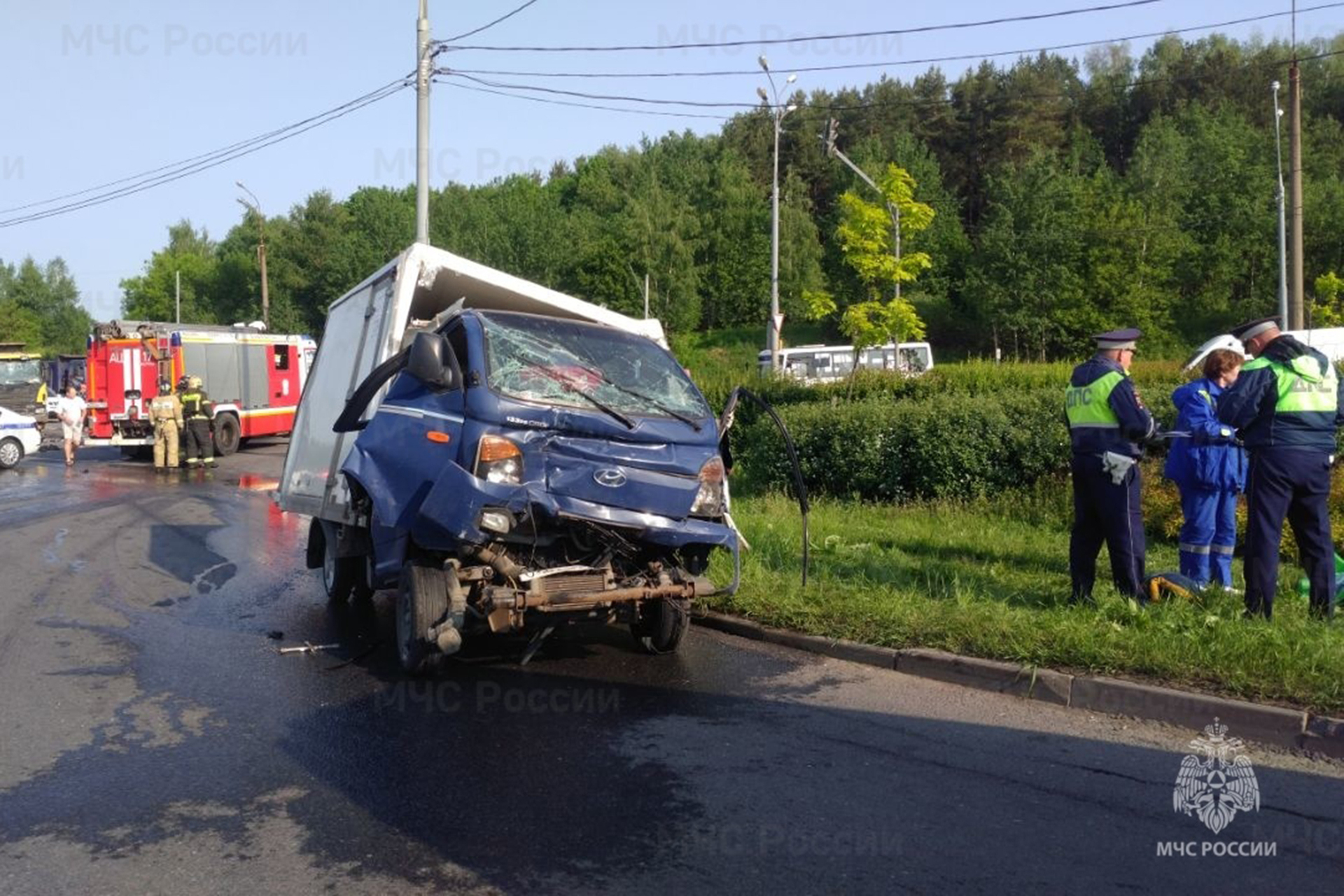 Массовая авария произошла в подмосковных Мытищах