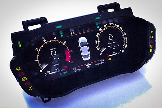 Вот так может выглядеть цифровая приборка новой Lada Vesta