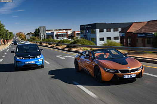 BMW i8 Roadster и i3: новые фотографии из Южной Африки