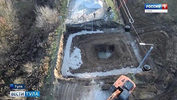 В районе Большой Тулы ликвидируют карстовый провал