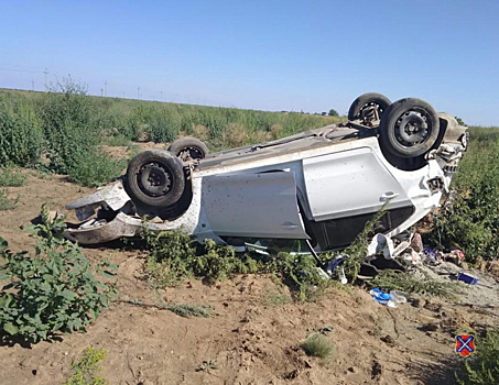 На волгоградских дорогах за сутки опрокинулись четыре авто – погибли три пассажира. Двое водителей были без прав