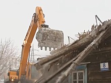 Бараки снесли для строительства сквера в Калининском районе