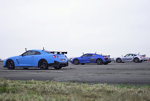 Дрэг-гонка: Nissan GT-R Nismo, Audi R8 против Porsche 911 Turbo S