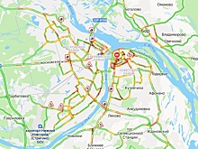 Девятибалльные пробки сковали Нижний Новгород вечером 24 октября