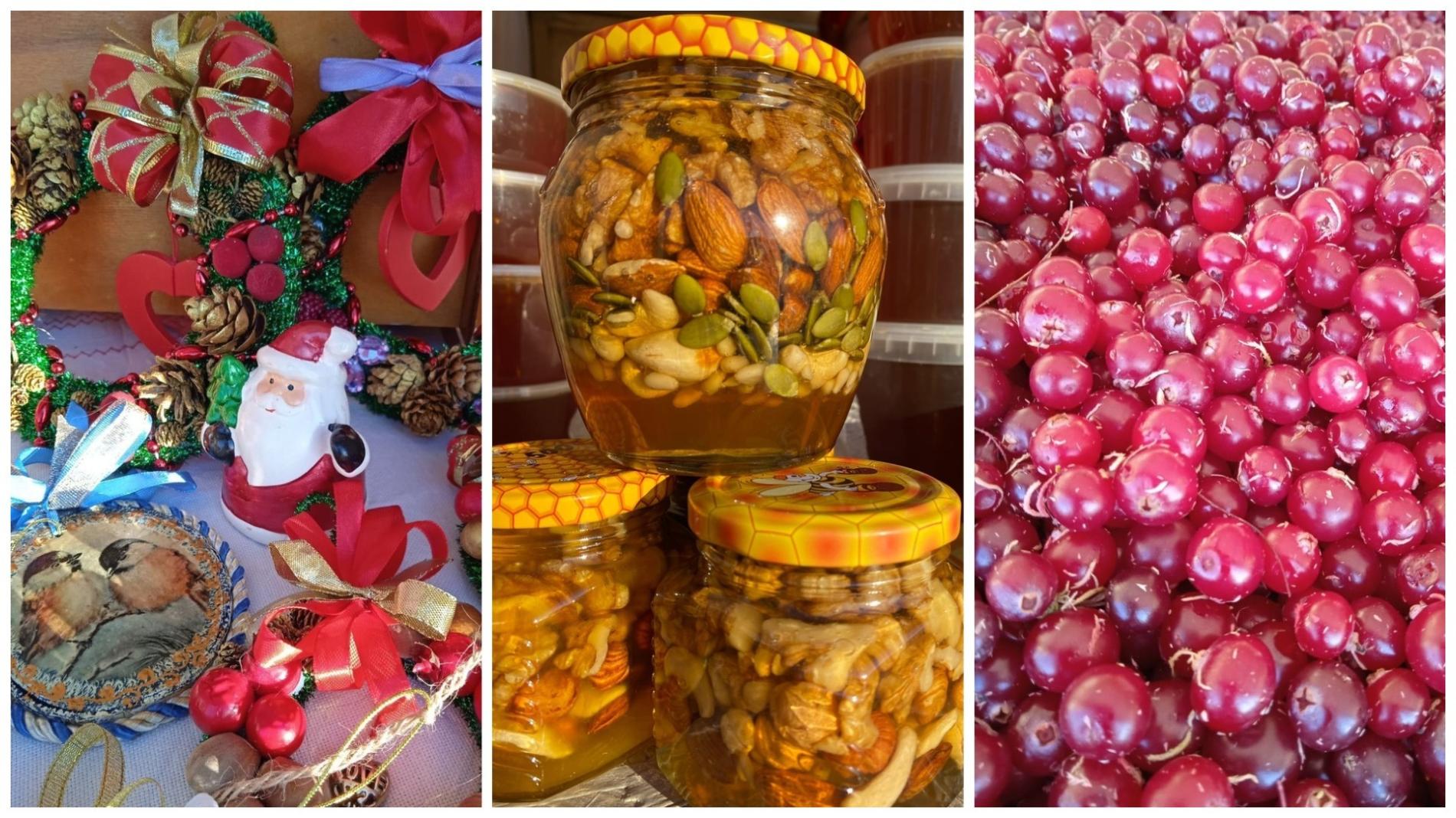 Новогодние сувениры, мёд и ягоды вологжане могут приобрести на ярмарке