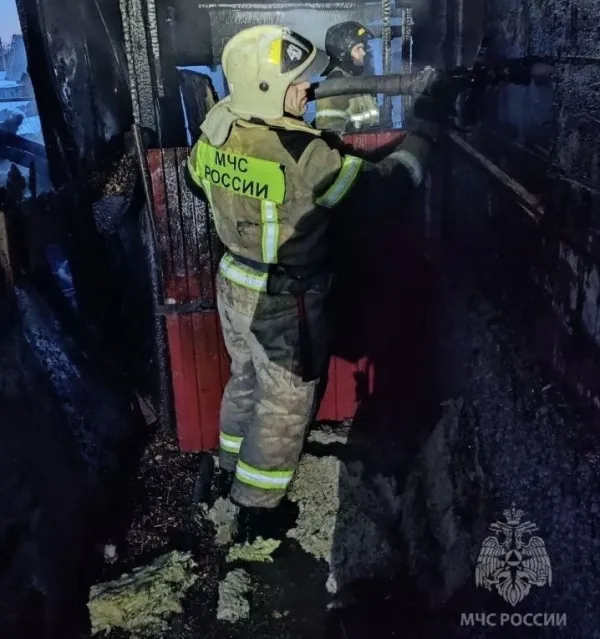 В Чапаевске из-за пожара в сарае чуть не сгорел дом