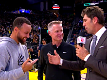 Боб Майерс и Стив Керр обменялись шутками во время интервью в эфире ESPN