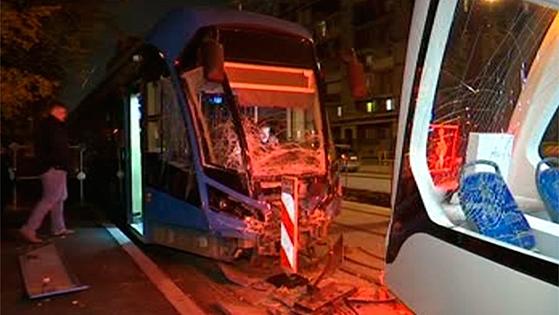 В Москве столкнулись два трамвая