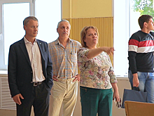 Аркадий Фомин проверил ход реконструкции Ерахтурского сельского дома культуры