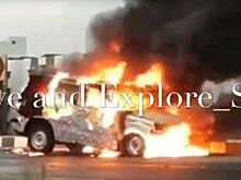 Тестовый автомобиль компании Mahindra загорелся прямо на испытаниях