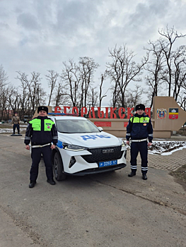Вез груз в зону СВО: донские полицейские помогли водителю с поврежденным колесом
