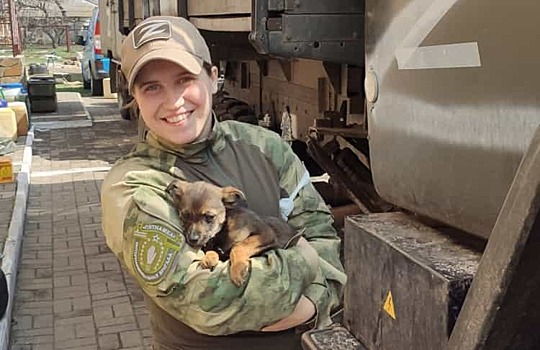 Боец ДНР с позывным «Маленькая звездочка» приехала в Новосибирск