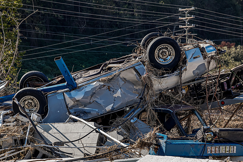 Последствия урагана "Хелен" в штате Северная Каролина, 2 октября
