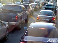 Водители предупреждают о пробке на въезде в Калининград из-за ремонта