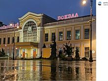 Савеловский вокзал украсили к новогодним праздникам