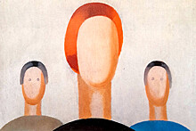 Картину Лепорской "Три фигуры" полностью восстановили после акта вандализма