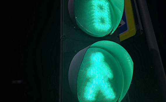 В Курске возле библиотеки для слепых через 1,5 месяц подключат светофоры