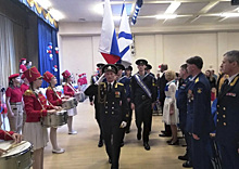 В поселке Шушары, Пушкинского района Санкт-Петербурга состоялась торжественная церемония вступления в ряды «Юнармии»