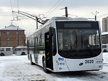 В Красноярске вышел на линию новейший троллейбус