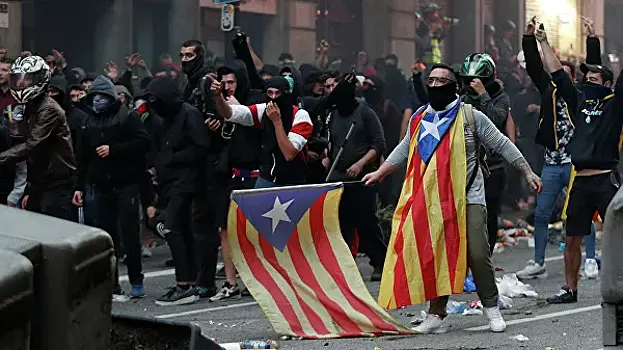 В Барселоне начались беспорядки