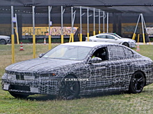 Новая BMW 5-Series с обновлённым дизайном попалась фотошпионам