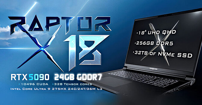 Представлен ноутбук с 256 ГБ оперативной памяти и 32 ТБ SSD за $15 000