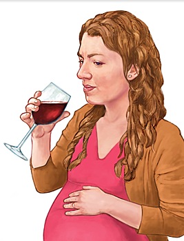 Небольшое количество алкоголя во время беременности может изменить черты лица у ребенка
