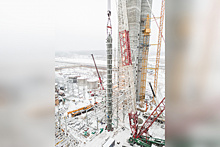 320-тонный реактор установили на стройплощадке третьего агрегата карбамида ТОАЗа