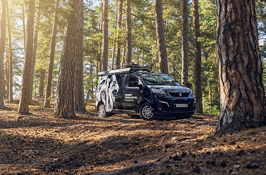 Российский Peugeot Traveller приспособили для охоты и рыбалки