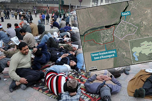 Деревня в Казахстане, в которой все спят