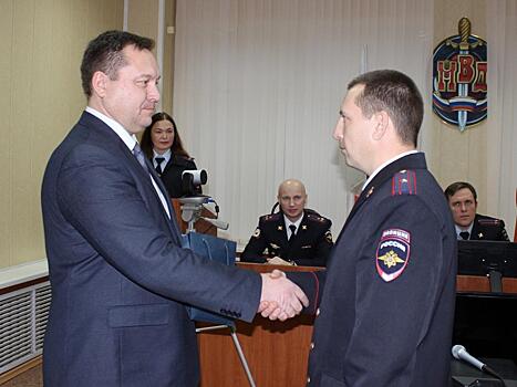 Участковых уполномоченных полиции наградили в Вологде