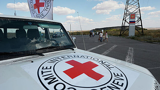 Красный Крест направил в Донбасс пять грузовиков с гуманитарной помощью
