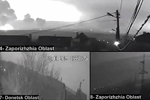 Ракетный удар по ДнепроГЭС попал на кадры онлайн-трансляции