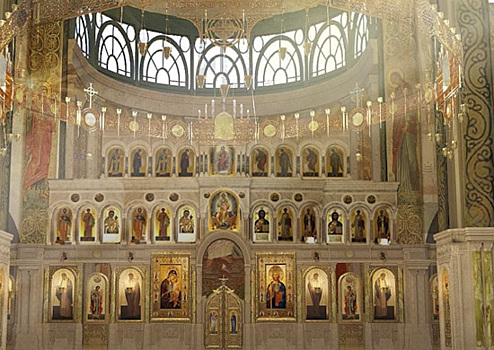 В Главном храме Вооруженных Сил РФ проходит торжественный молебен в ознаменование Победы в Великой Отечественной войне, в этом году он посвящен 76-й годовщине Победы